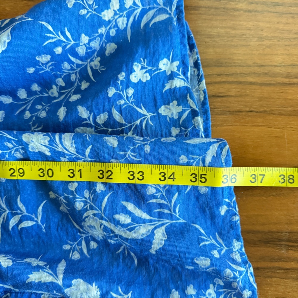 Tuckernuck Limoges Floral Royal Shirt Dress Medium - Picture 14 of 14